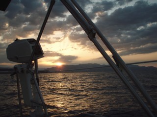Východ slunce nad Splitem